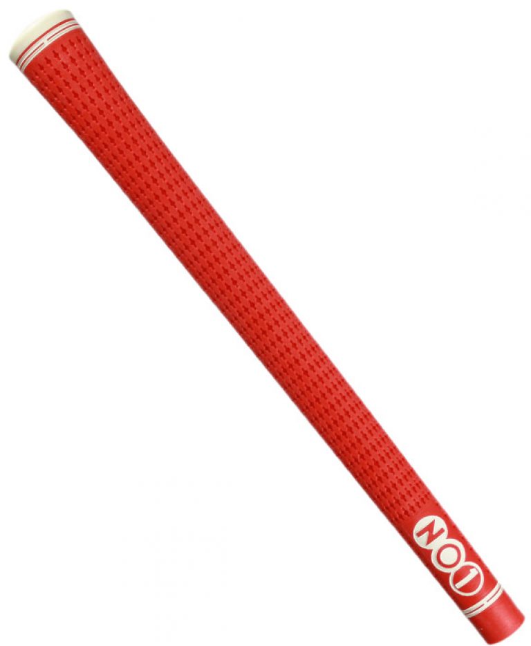 No1 43 Series Golf Grip - Red/White (Ribbed) - Regripit